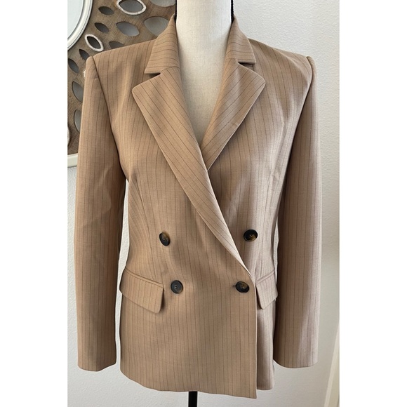 Maje Pinstriped Tailored Blazer Size Size 34 - Picture 4 of 8